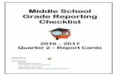 Middle School Grade Reporting Checklist...Middle School Grade Reporting Checklist 2016 – 2017 Quarter 2 – Report Cards ... 1 xxxxx1 Roberts Emily R 11 ANAT PHYSIO HON 2000360 Randall,