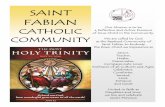 SAINT FABIANsaint-fabian.org/resources/May22.pdf · follows a week after Pentecost. It celebrates the un-knowable relationship between the Father, Son and the Holy Spirit - and their