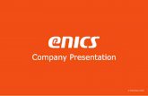 Enics Company presentation 2018 · 2019-08-15 · Enics is actively promoting sustainability We follow and act according to the principles of the United Nations Global Compact Human