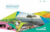 ANNUAL REPORT 2017/18 - City of Darwin · 2018-12-07 · 1.1 City Profile 6 1.2 City of Darwin Annual Report 2017/18 Highlights 13 1.3 Finance Highlights 14 1.4 Evolving Darwin Towards