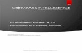 IoT Investment Analysis: 2017 - COMPASS INTELLIGENCE · 2019-03-17 · driven market intelligence and consulting focused on the entire mobile ecosystem, device recommerce and recycling,