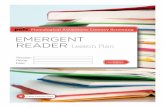 EMERGENT READER Lesson Plan · 2019-11-18 · EMERGENT READER Lesson Plan Teacher: Group: Date: Lesson Plan EMERGENT ...