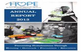 ANNUAL REPORT 2013 - HOPE Helps · ANNUAL . REPORT . 2013 . HOPE Helps, Inc. Preventing Homelessness Through . Housing • Outreach • Prevention • Education . Resource Center