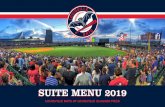SUITE MENU 2019 - Minor League Baseball · Centerplate Catering at the Louisville Slugger Field O 502.614.4516 ... SUITE MENU 2019 3 INDEX. Index Page ... 3 0 28 5 30 27 3 1 3 4 10