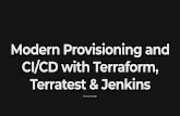 Terratest & Jenkins CI/CD with Terraform, Modern ... · terraform init $ cd tf $ terraform init Initializing provider plugins... Terraform has been successfully initialized! You may