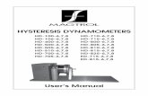 Hysteresis Dynamometers - Electro-Meters · 1. Make sure that all Magtrol dynamometers and electronic products are earth-grounded, to ensure personal safety and proper operation.