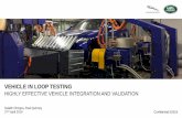 VEHICLE IN LOOP TESTING - AVL - Development, testing ... · Example Use Case 5 : Driveline and Brake Drag Loss Measurement Summary 2. Introduction to Vehicle-In-Loop Testing : Testing