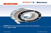 Brakes - Knott Avonride€¦ · KNOTT Electromagnetic Single Disc Brakes TYPE EAA, EAR Technical Data Size 0.15 0.45 01 02 03 06 10 20 40 60 120 240 Torque (Nm) 1.5 3.6 7.5 15 30