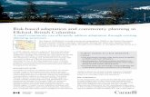 Risk-based adaptation and community planning in …Risk-based adaptation and community planning in Elkford, British Columbia A small community can efficiently address adaptation through