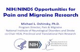 NIH/NINDS Opportunities for Pain and Migraine Research · Michael L. Oshinsky, Ph.D. Program Director, Pain & Migraine. National Institute of Neurological Disorders and Stroke. co-Chair