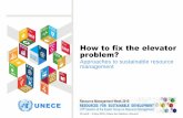 How to fix the elevator problem? - UNECE€¦ · How to fix the elevator problem? ... Thinking in Systems: A Primer (2008) The Middle Kingdom A realm full of surprises Gerald Weinberg,