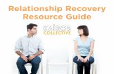 Relationship Recovery Resource Guide...INFIDELITY RECOVERY Not “Just Friends” By Shirley P. Glass Ph. D Rebuilding Trust & Recovering Your Sanity After Infidelity Highly recommend