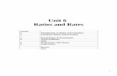 Unit 6 Ratios and Rates€¦ · Unit 6 Ratios and Rates 5 Lesson 1 Introduction to Ratios and Unit Rate 2 Unit Rate/ Ratios with Fractions 3 Equal Ratios & Proportions 4 Word Problems