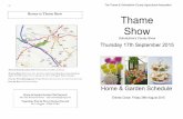 Oxfordshire’s County Show Thursday 17th September 2015thameshow.co.uk/downloads/Home-Garden-Schedule-2015.pdf · Thame, Oxon. OX9 3JL or delivered to the drop box in Thame TOWN