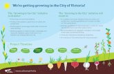 Growing in City Engagement e - Victoria, British Columbiain... · • Pollinator gardens and hobby beekeeping • Permaculture projects • Fruit and nut trees • Demonstration farming