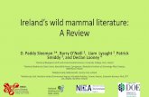 A Review of Ireland’s wild mammal literature€¦ · New Insights into the Irish postglacial. Irish Naturalists’ Journal 4. SMIDDY, P., and SLEEMAN, D.P. (2016) Irish Wild Mammals