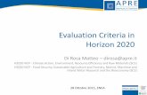 Evaluation Criteria in Horizon 2020 - ENEAold.enea.it/com/inf/res/varie/Horizon2020ott2015/... · Evaluation Criteria in Horizon 2020 Di Rosa Matteo – dirosa@apre.it H2020 NCP -