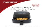 NuWave Brio 4.5-Qt Healthy Digital Air Fryer · versatile cookware is perfect for use in ovens or on gas, electric, and even induction cooktops. NuWave Bravo XL The NuWave Bravo XL