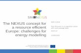 The NEXUS concept for EMP-E 2018 a resource efficient with ... · Circular economy – outcome is increased resource efficiency • Investments in a circular economy could be positive