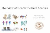 Overview of Geometric Data Analysishuangqx/CS395_Lecture_III.pdf · 2017-01-23 · Overview of Geometric Data Analysis Qixing Huang Janurary 23th 2017. Last Lecture --- Scanning.