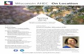 Wisconsin AHEC On Location• Rural Wisconsin Health Cooperative 2016 rural health Essay Contest Teaching and Learning • Northern Highland AHEC sponsors Live from the Heart for 300+