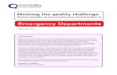 Meeting the qality challenge: Sharing examples of best ... · Meeting the quality challenge: Sharing examples of best practice from clinical leaders in emergency departments 1 “The