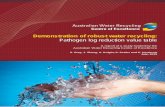 Demonstration of robust water recycling : Pathogen log ...vuir.vu.edu.au/29812/1/LRV Table - Final.pdf · Pathogen log reduction value table A report of a study funded by the Australian
