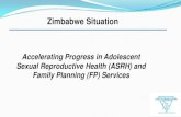 ZNFPC PRESENTATION TO THE PORTFOLIO COMMITTEE ON … · Background The Family Planning (FP) programme in Zimbabwe started in 1953. As a sign of government commitment to FP & SRH the