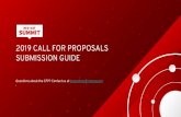 SUBMISSION GUIDE 2019 CALL FOR PROPOSALS...Red Hat Security Roadmap 2018: It’s a lifestyle, not a product. Introduction Mobile in a containers world Moving your physical Red Hat