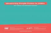 Measuring People Power In 2020+ - MobLab · 2020-02-20 · people power. People, acting individually and collectively, have the power to create positive change in the world. A “people