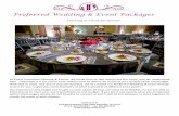 Preferred Wedding & Event Packages · catering company specializing in exceptional wedding, social and corporate events. We strive for excellence in every detail of our service, from