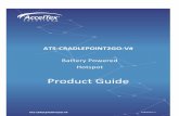 ATS-CRADLEPOINT2GO-V# GUIDE.pdfCradlepoint Router Place either a pre-configured Cradlepoint IBR600 or IBR900 on top of the empty pre-cut slot in the case. Make sure the Wi-Fi connections