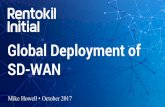Global Deployment of SD-WAN - TeleGeography Current Global SD-WAN Deployment Using VeloCloud Cloud-Delivered