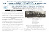 August 14, 2016|Twentieth Sunday of Ordinary …...August 14, 2016|Twentieth Sunday of Ordinary Time Welcome to the Parish of St. Anthony Catholic Church Diocesan Shrine of Our Lady