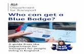 Who can get a blue badge Easy Read · a Blue Badge. Organisations that work with disabled people Some organisations that care for disabled people and transport them can get a Blue