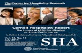 Center for Hospitality Research - WordPress.com€¦ · Center for Hospitality Research Cornell University School of Hotel Administration 537 Statler Hall Ithaca, NY 14853 607-255-9780