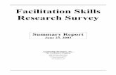 Facilitation Skills Research Survey - INIFAC · Facilitation Skills Research Survey A. Overview In May, 2003, Leadership Strategies – The Facilitation Company sponsored a research