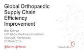 Global Orthopaedic Supply Chain Efficiency Improvement · 2019-03-27 · Global Orthopaedic Supply Chain Efficiency Improvement. Blair Korman. GS1 Global Healthcare Conference. Noordwijk,
