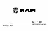 2018 RAM 1500/2500/3500 Truck Owner's Manual€¦ · RAM TRUCK RAM TRUCK 1500/2500/3500 2018. VEHICLES SOLD IN CANADA With respect to any Vehicles Sold in Canada, the name FCAUS LLC