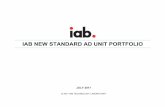 IAB NEW STANDARD AD UNIT PORTFOLIO · landscape including websites, mobile apps, social media, communication, and messaging experiences as well as new digital experiences like virtual