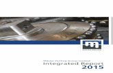 Master Drilling Group Limited Integrated Report 2015...4 ater riin Integrated Report 2015 Highlights Master Drilling continued to lead as the global supplier of technologically advanced