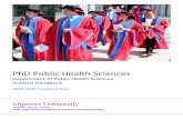 PhD Public Health Sciences - Queen's University Student handbook... · Appendix 3: PhD Thesis Defense Scheduling Form..... 32 Appendix 4: PhD Program Term Progress Report..... 33.