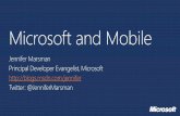 Microsoft and Mobile - Meetupfiles.meetup.com/1698110/MicrosoftMobileIntro - Marsman.pdf• MVVM Pattern with Data Binding (to abstract logic from UI) • Linked files • #if conditionals