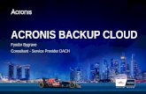 ACRONIS BACKUP CLOUD · Acronis Backup Cloud Cloud Data-Protection Services for your Customers