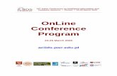 OnLine Conference Program€¦ · 12th Asian Conference on Intelligent Information and Database Systems • Phuket • 23-25 March 2020 OnLine Conference Program 23-25 March 2020