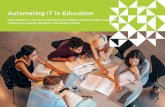Automating IT in Education - VMware · Automating IT in Education ... The good news is there’s a path to IT modernization your campus may already be on or can start today. The key