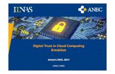 Digital Trust in Cloud Computing Breakfast · White Paper presentation - Digital Trust for Smart ICT & Cloud Computing Dr. Johnatan PECERO SANCHEZ, Responsible of the Standardization