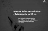 Quantum Safe Communication Cybersecurity for 5G era · 5 5SK Telecom Proprietary, Network R&D Center, 2018 1st 2Industrial Rev Mid 18C Factory nd Industrial Rev3rd 4th Industrial
