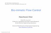 Bio-mimetic Flow Control - apps3.aps.orgapps3.aps.org/aps/meetings/dfd09/dfd09-choi.pdf · V 0.2 0.4 F V F H 0.2 0.4 F V F H F H D L L ‐0.2 0.0 04 ‐0.2 0.0 0.0 0.5 1.0 ‐0.4