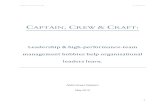 Captain, Crew & Craft A. Nadeem - INSEAD · Captain, Crew & Craft A. Nadeem 9 as per the original schedule and for the specific event it was intended; it continues to intensify later